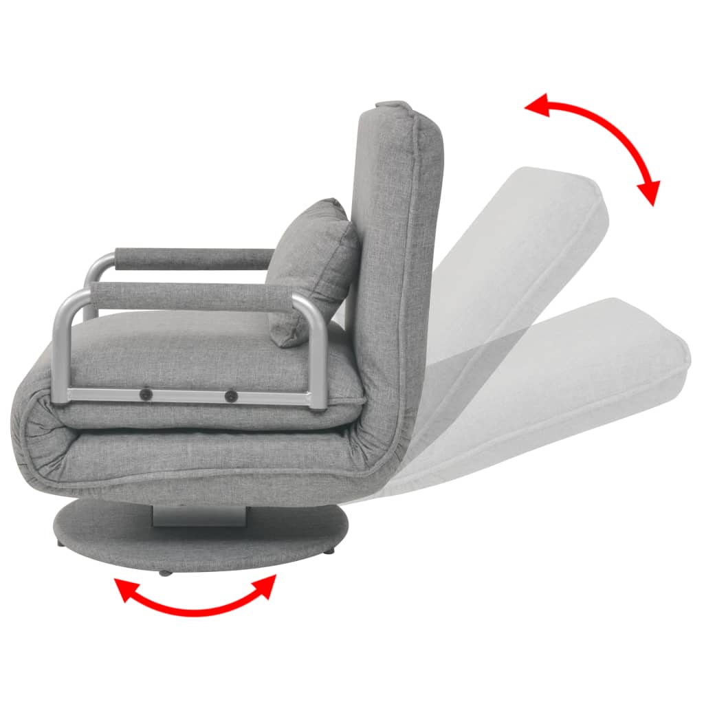 Fauteuil wies - slaapbank - lichtgrijs