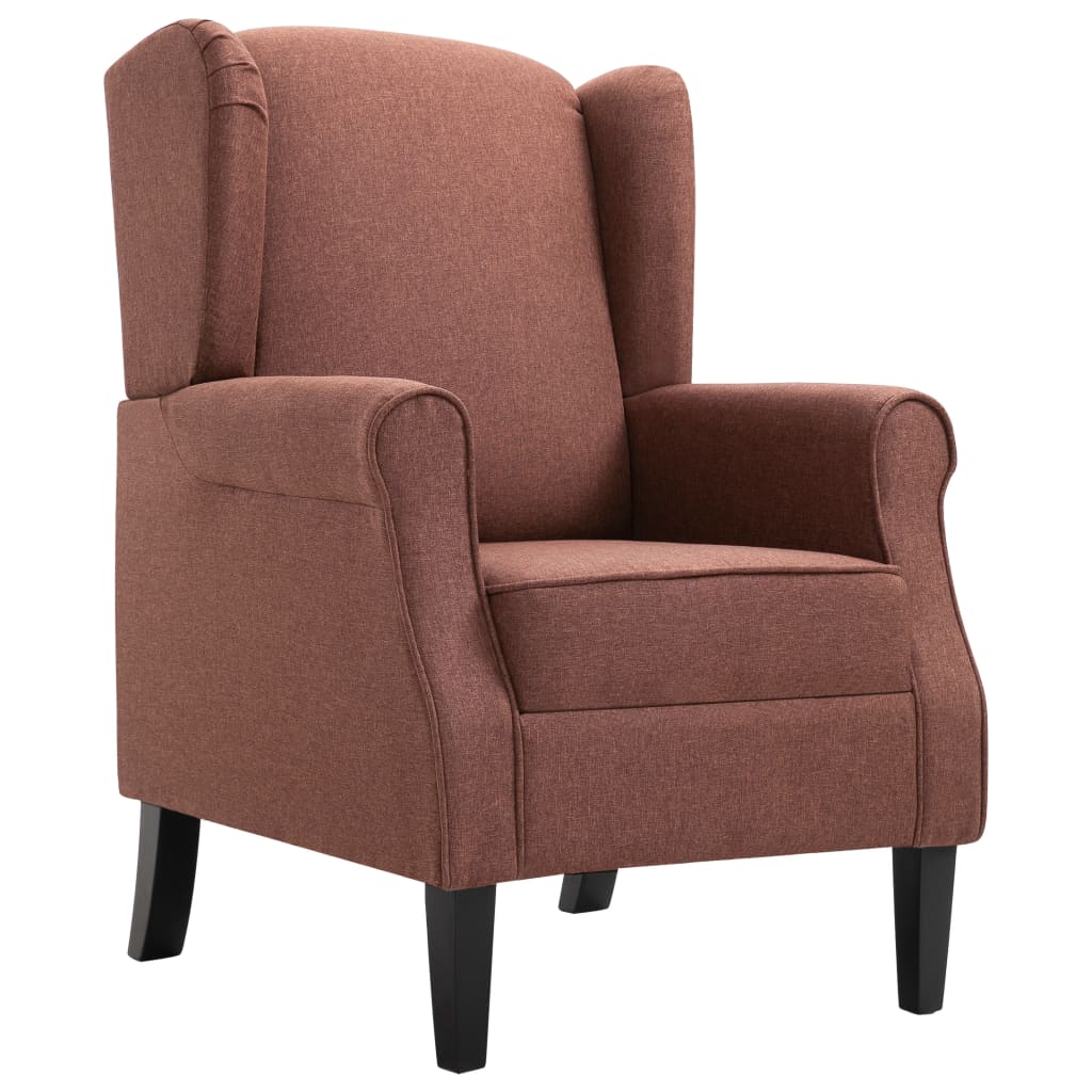 Fauteuil Roza - met kussen - bruin