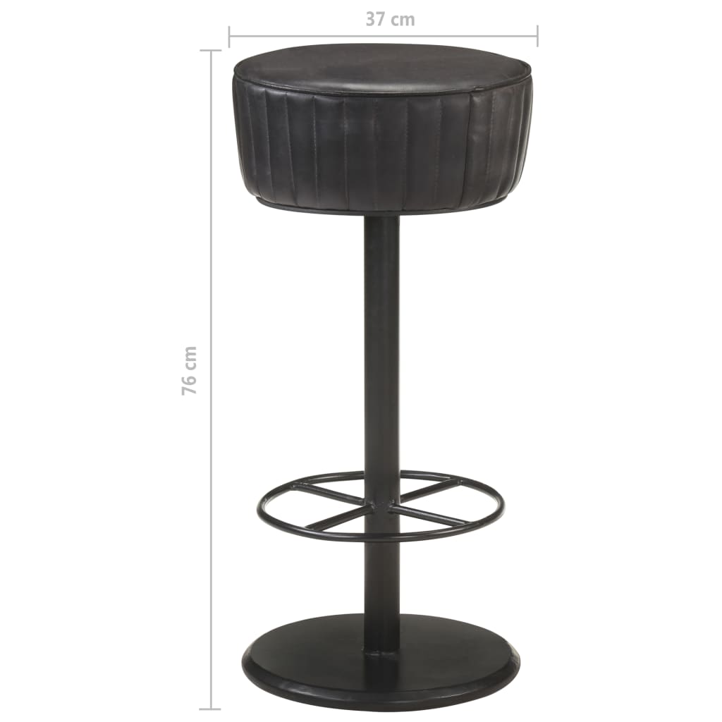 Barstoel Veerle - 37 x 76 cm - zwart