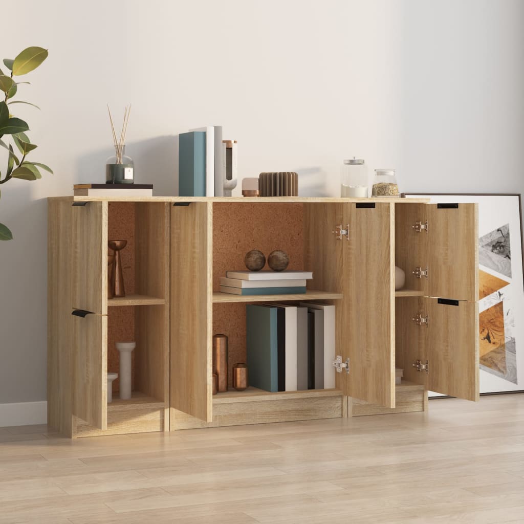 Dressoir Frederik - 3-delig - sonoma eiken