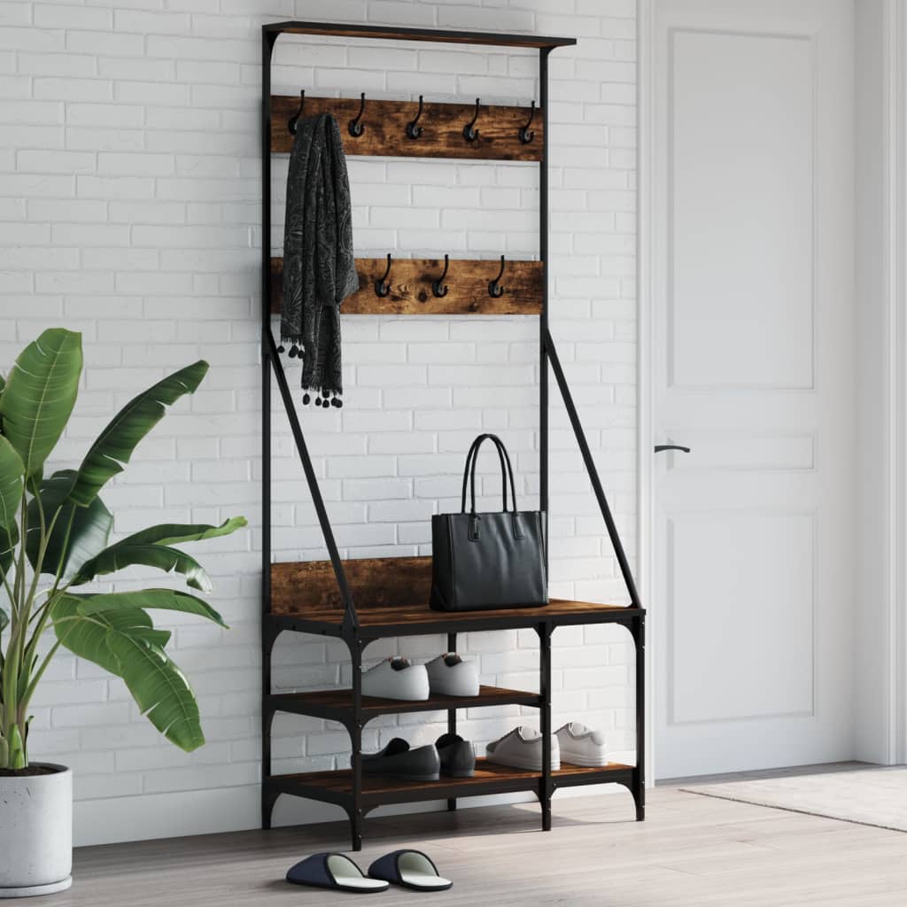 Kledingrek Met Schoenenrek 80X40X184 Cm