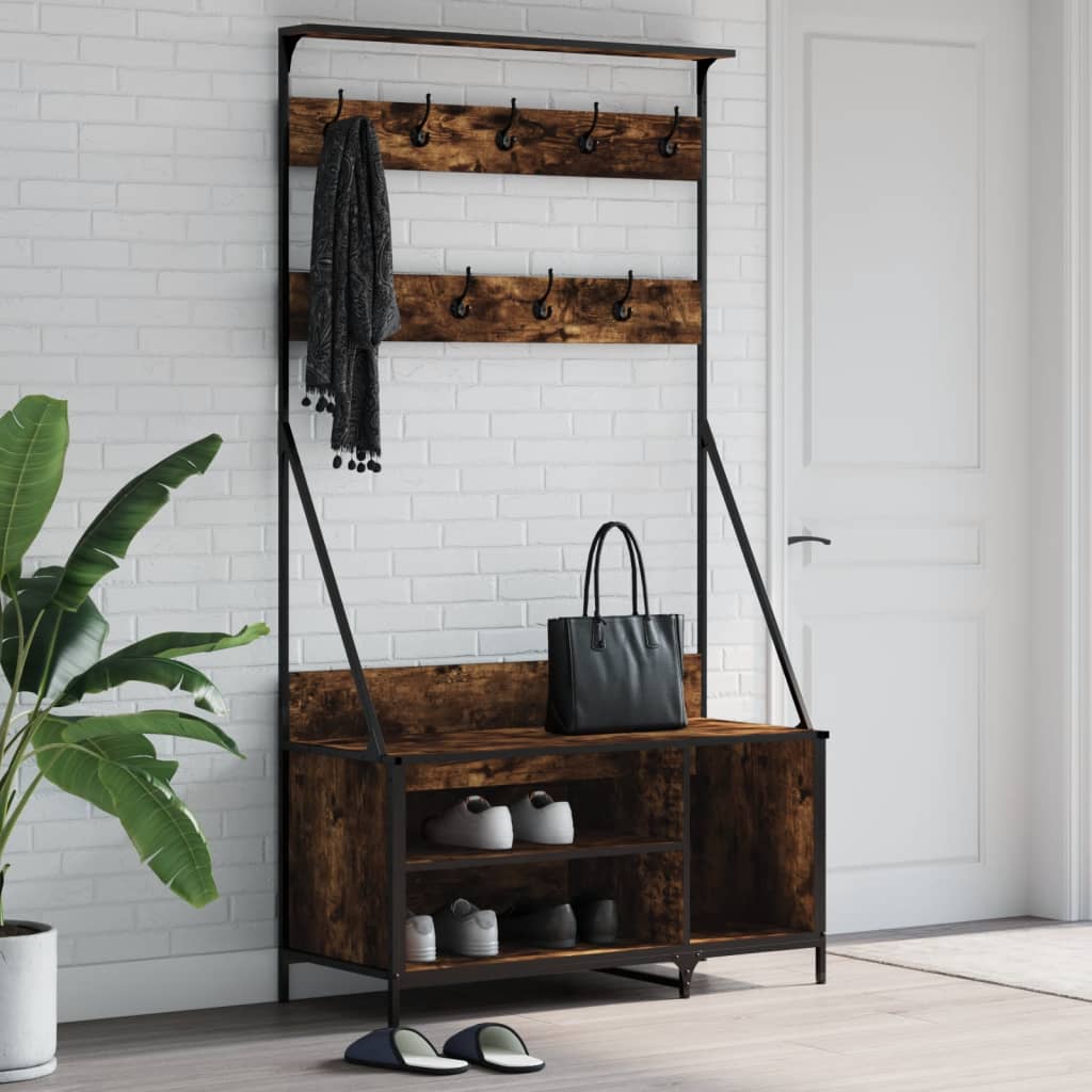 Kledingrek Met Schoenenrek 100X41X184 Cm Kleurig
