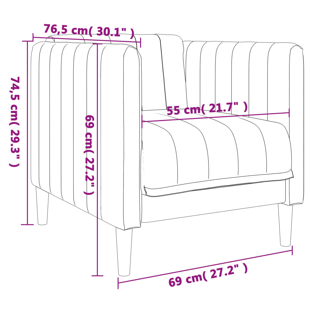 Fauteuil Sophie - linnen - donkergroen