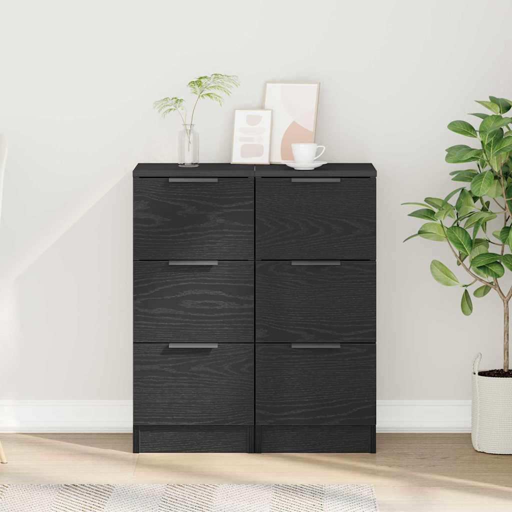 Dressoir Otto - 2 stuks - zwart eiken