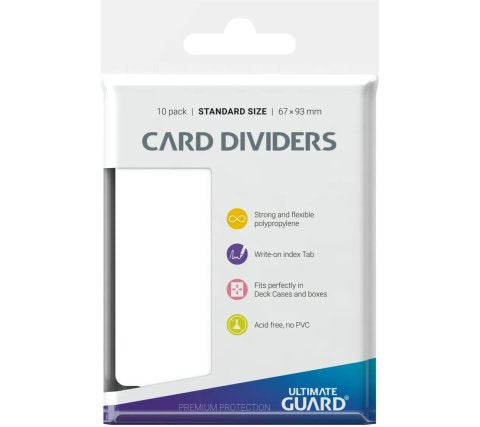 Ultimate Guard Card Dividers Standard Size Wit 10 Stuks