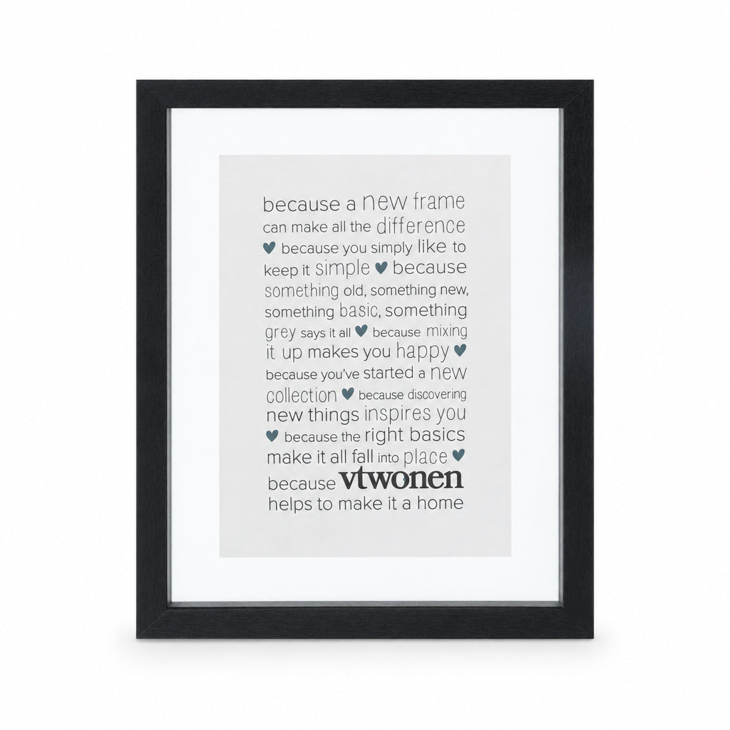 VTwonen Fotolijst Hout Zwart 37x25 cm | Retourdeal 30%