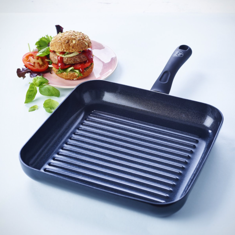 GreenChef Diamond Grillpan 28x28cm - PFAS-vrije antikleeflaag