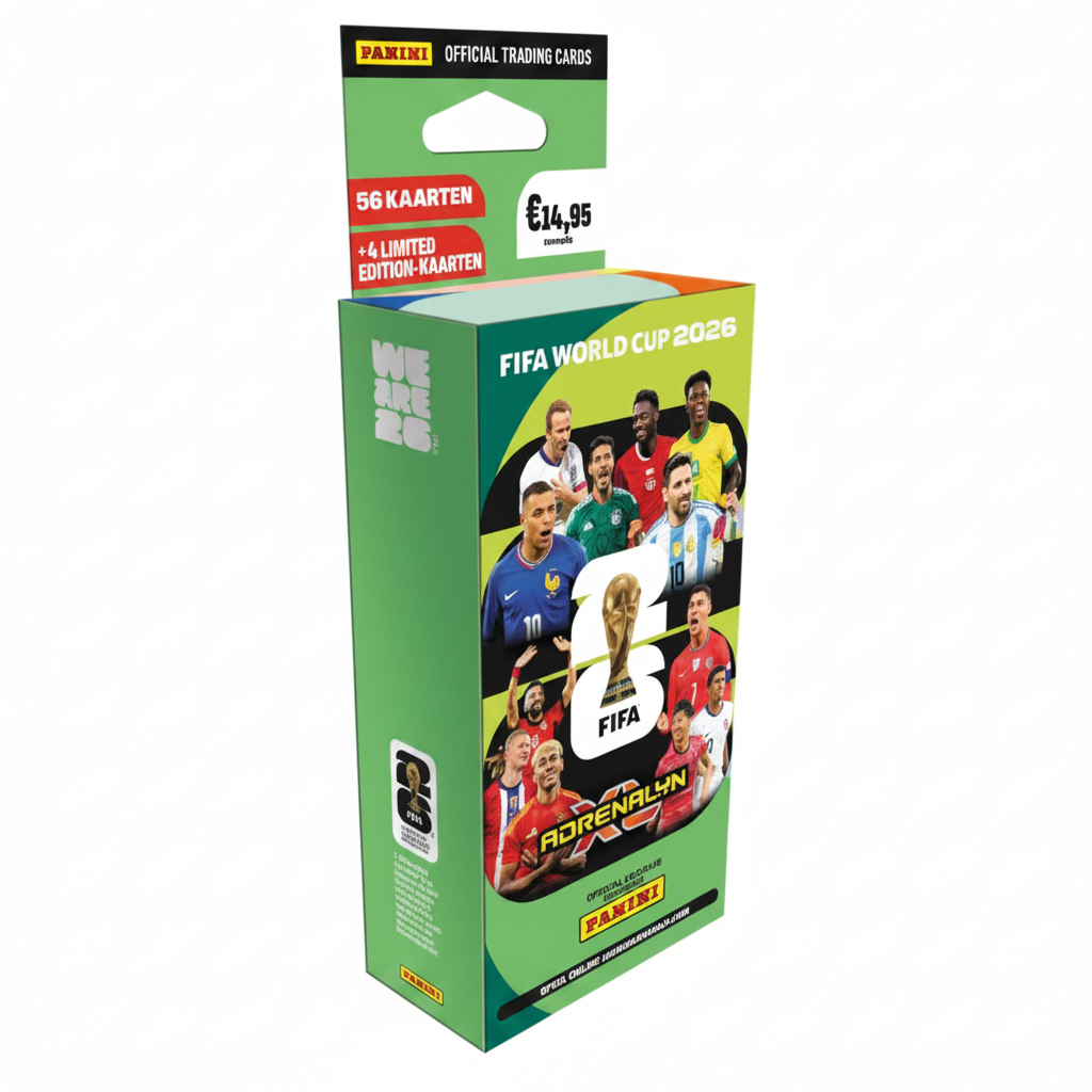PANINI – Adrenalyn XL – ruilkaartenset – 7 pakjes – 56 kaarten
