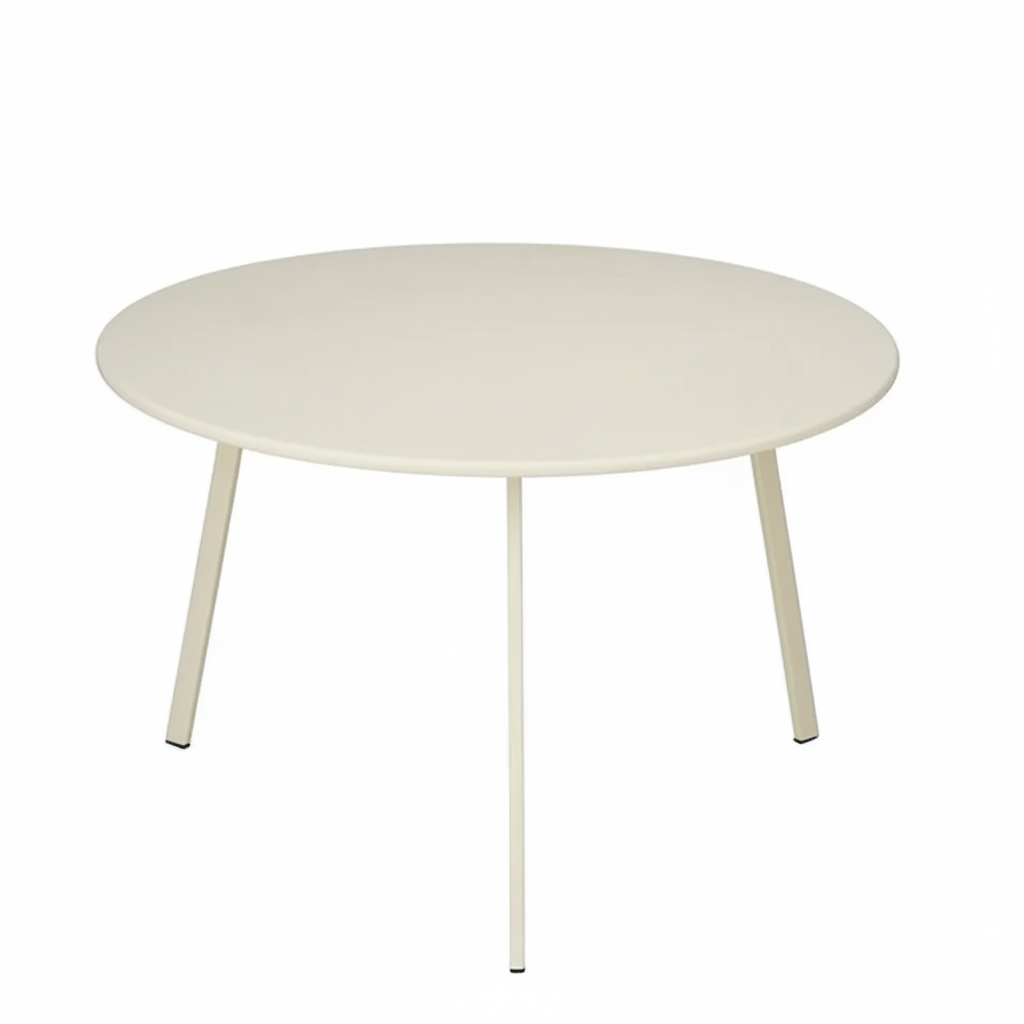 Mica Decorations Seatle Bijzettafel Rond Buiten Creme | Retourdeal 40%