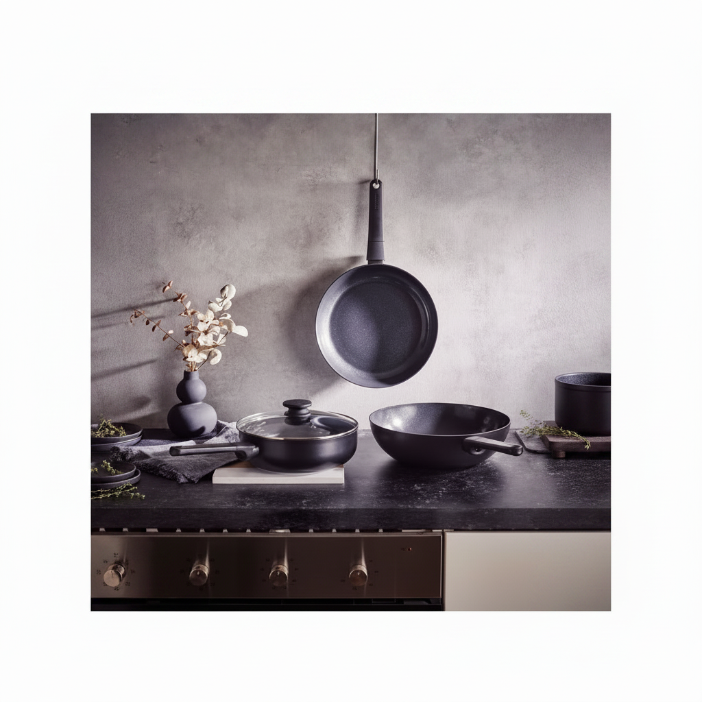 Brabantia VANTA Hapjespan met Deksel 24cm | Retourdeal 40%