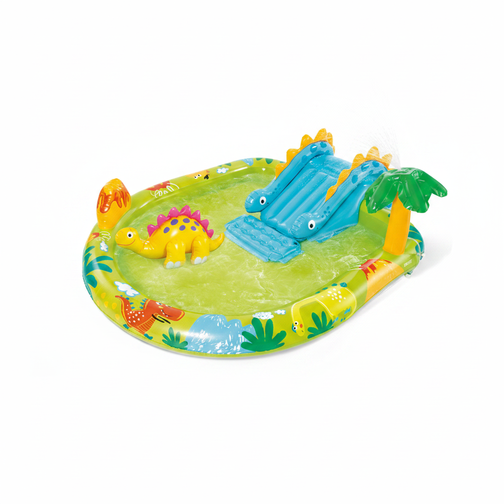 Intex Little Dino Opblaaszwembad met Glijbaan | Retourdeal 50%
