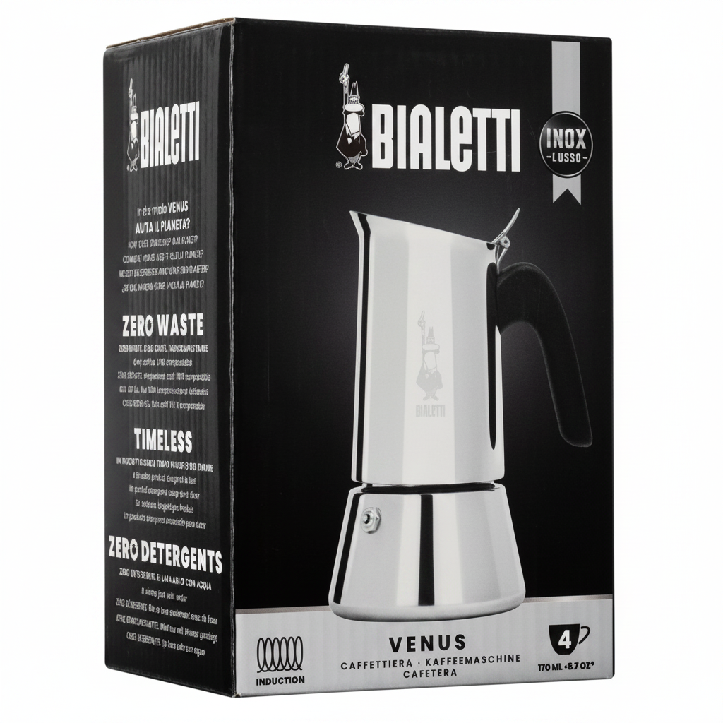 Bialetti Venus Moka 4 kops percolator | Retourdeal 49%