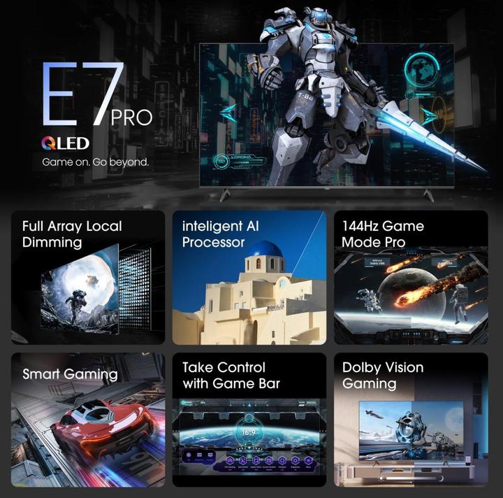 Hisense 55E7NQ PRO 55 Inch 4K QLED Smart TV
