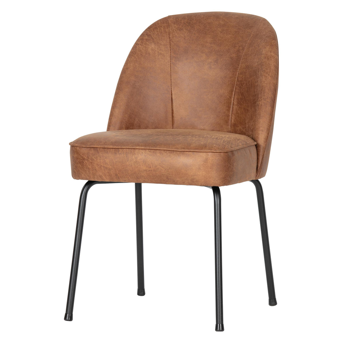 WOOOD Vogue Eetkamerstoel Leer Cognac