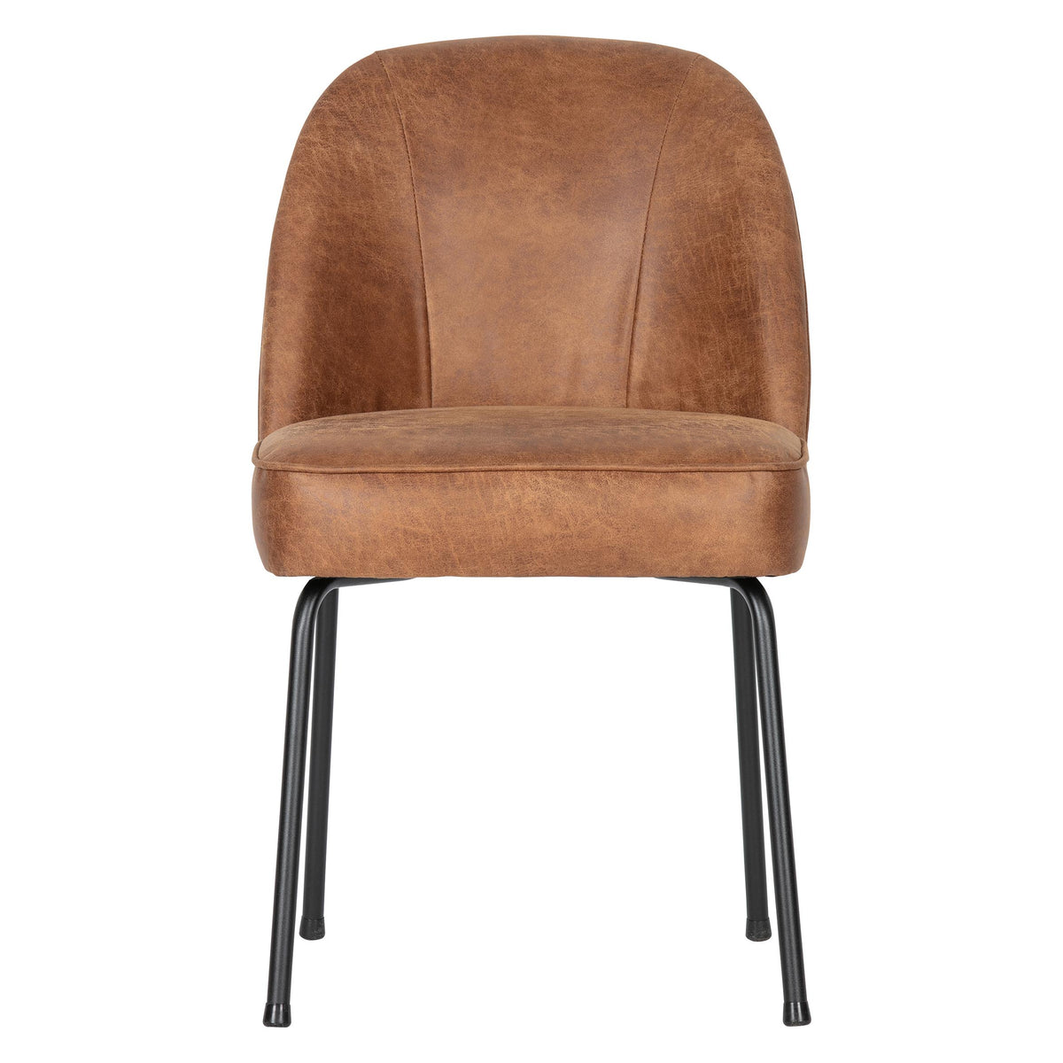 WOOOD Vogue Eetkamerstoel Leer Cognac