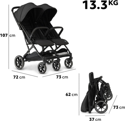 Deryan Rolo X2 XL Duo Buggy Zwart | Retourdeal 30%