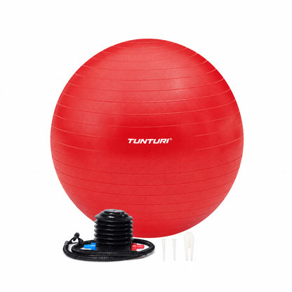 Tunturi Anti Burst Fitnessbal 90 cm Rood | Retourdeal 30%
