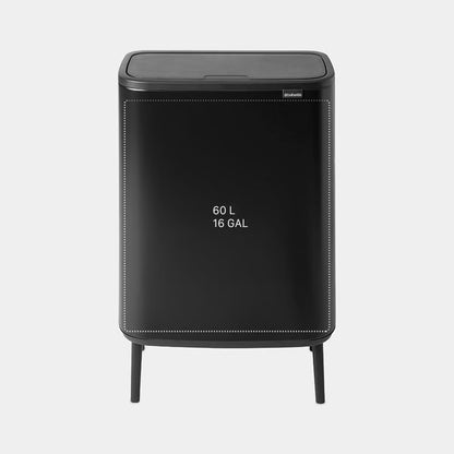 Brabantia Bo Touch Bin Hi 60L Matt Black | Retourdeal 28%