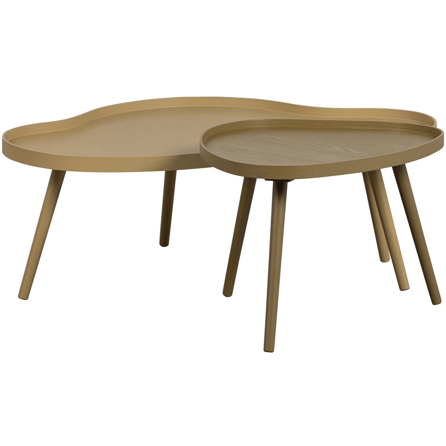 WOOOD Mae Bijzettafel Grenen MDF Alpaca 35x100x58 | Retourde