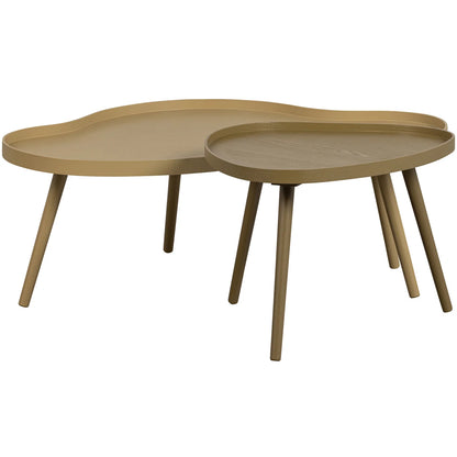 WOOOD Mae Bijzettafel Grenen MDF Alpaca 35x100x58 | Retourde