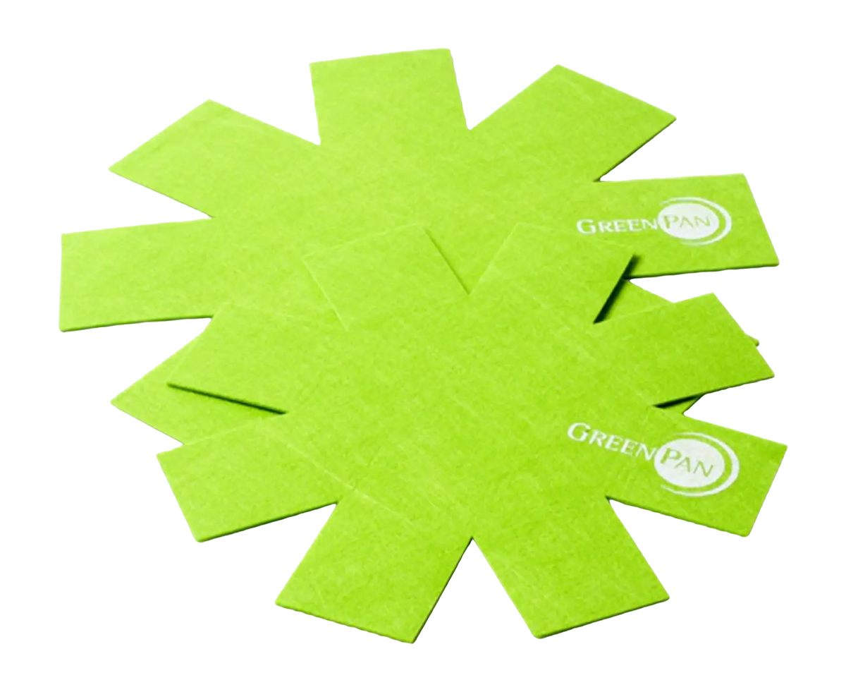 Panbeschermers Vilt Groen 2x 27 cm en 2x 34 cm