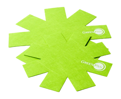 Panbeschermers Vilt Groen 2x 27 cm en 2x 34 cm