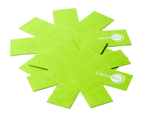 Panbeschermers Vilt Groen 2x 27 cm en 2x 34 cm