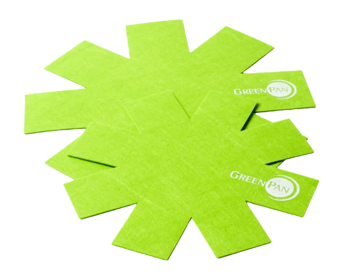 Panbeschermers Vilt Groen 2x 27 cm en 2x 34 cm