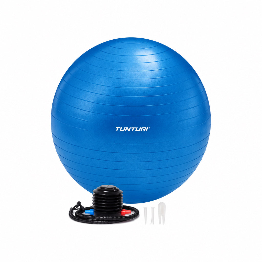 Tunturi Anti Burst Fitnessbal 65 cm Blauw