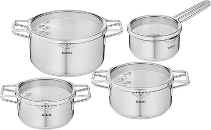 Tefal Nordica Pannenset 4 delig RVS | Retourdeal 30%