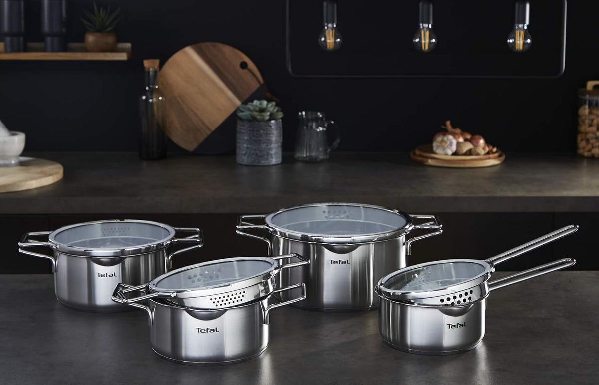 Tefal Nordica Pannenset 4 delig RVS | Retourdeal 30%