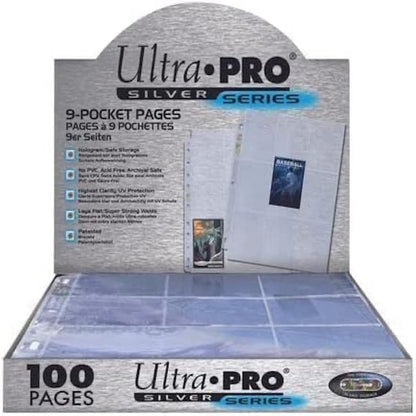Ultra Pro 9 Pocket Pages Silver Series 100 Stuks