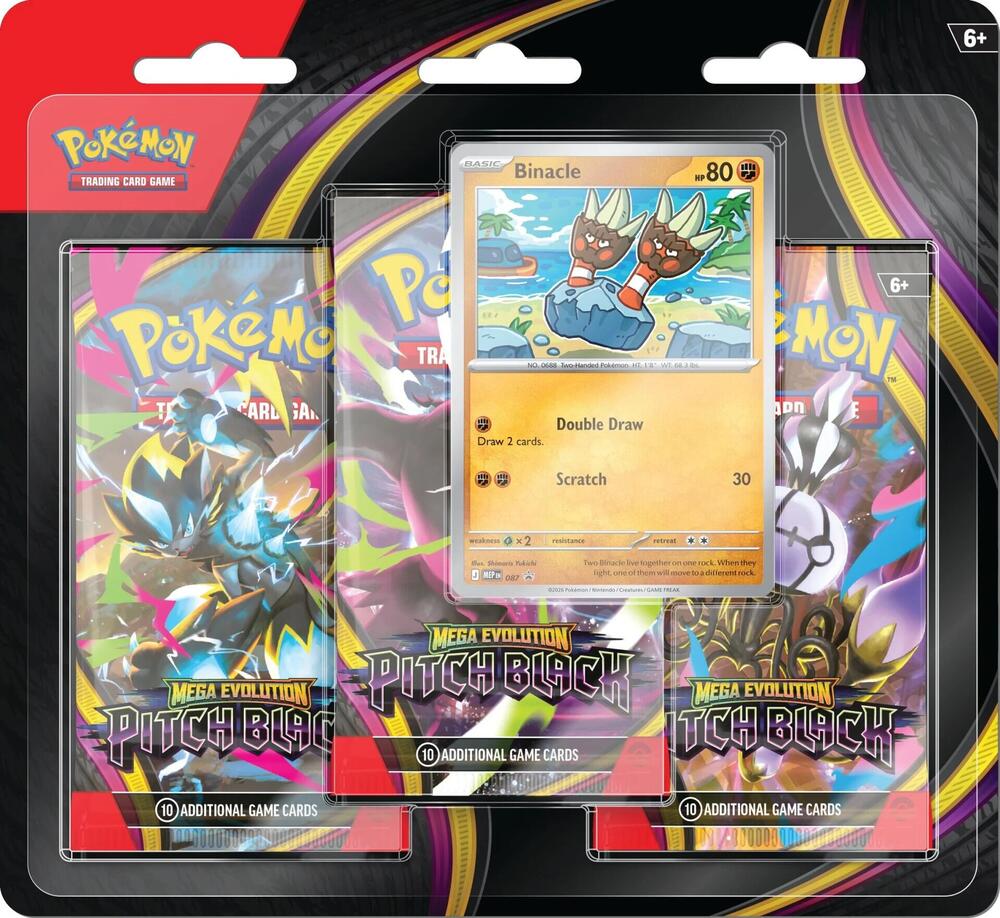 Pokémon TCG Pitch Black 3 Booster Blister Binacle
