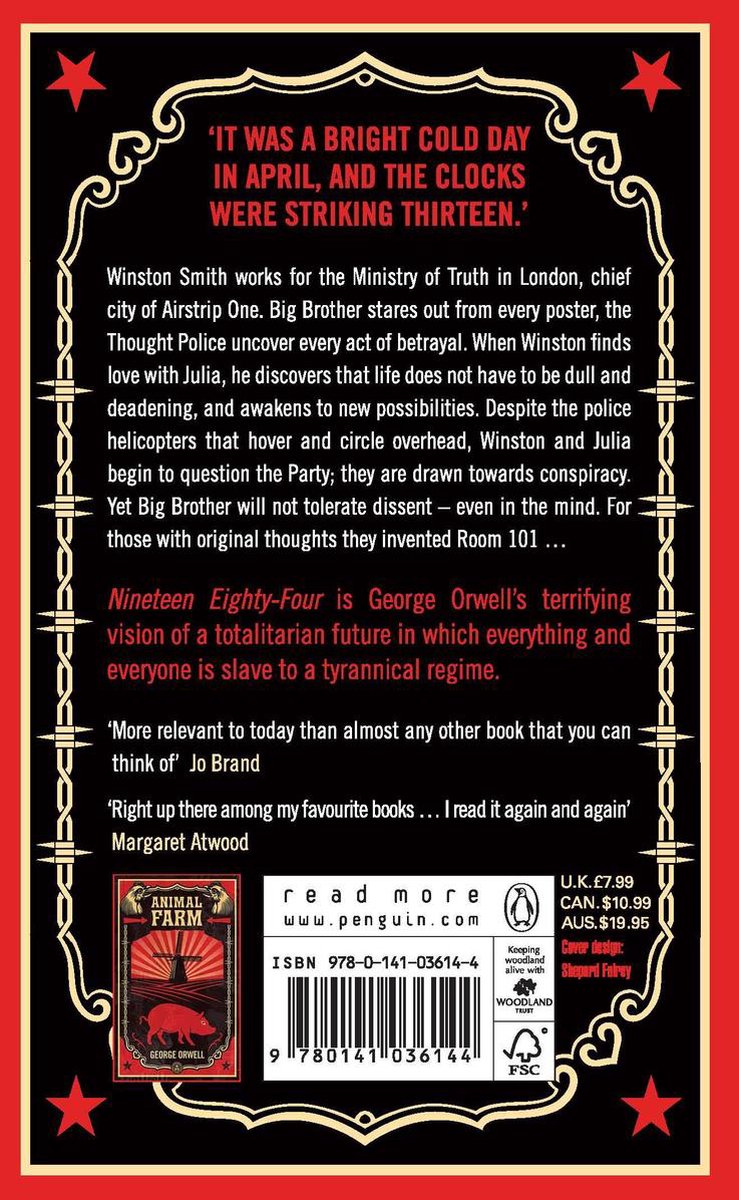 George Orwell 1984 Paperback Engelstalig