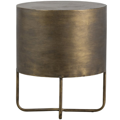 WOOOD Glossy Rond Kastje Metaal Antique Brass 48x39x39