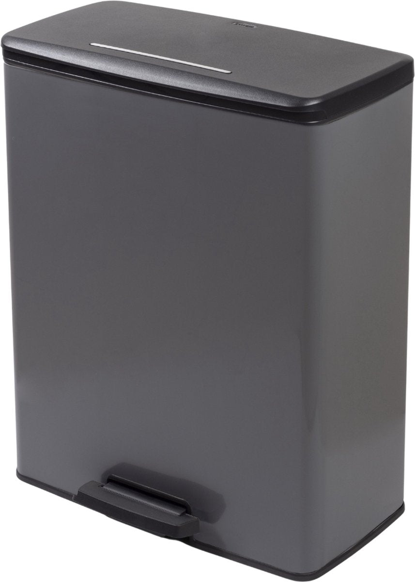 Curver Decobin Prullenbak 65L Grijs | Retourdeal 30%