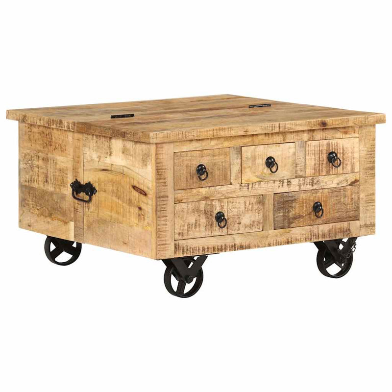 Salontafel Tobias - ruw mangohout – extra afbeelding