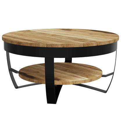 Salontafel Yorick - 65x32 cm - massief ruw mangohout