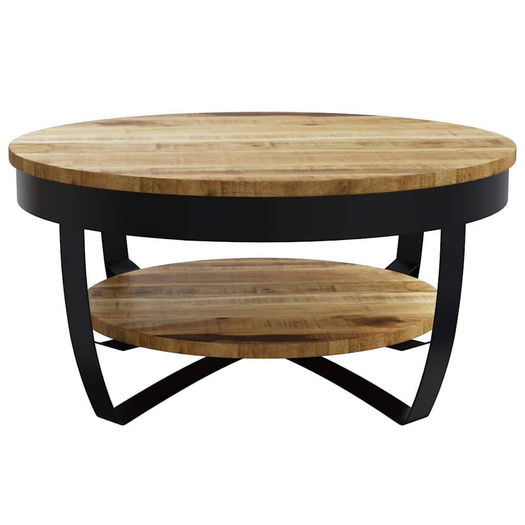 Salontafel Yorick - 65x32 cm - massief ruw mangohout