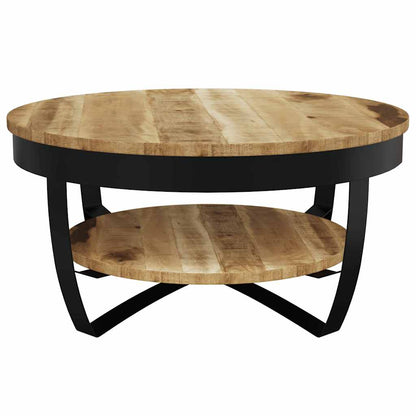 Salontafel Yorick - 65x32 cm - massief ruw mangohout