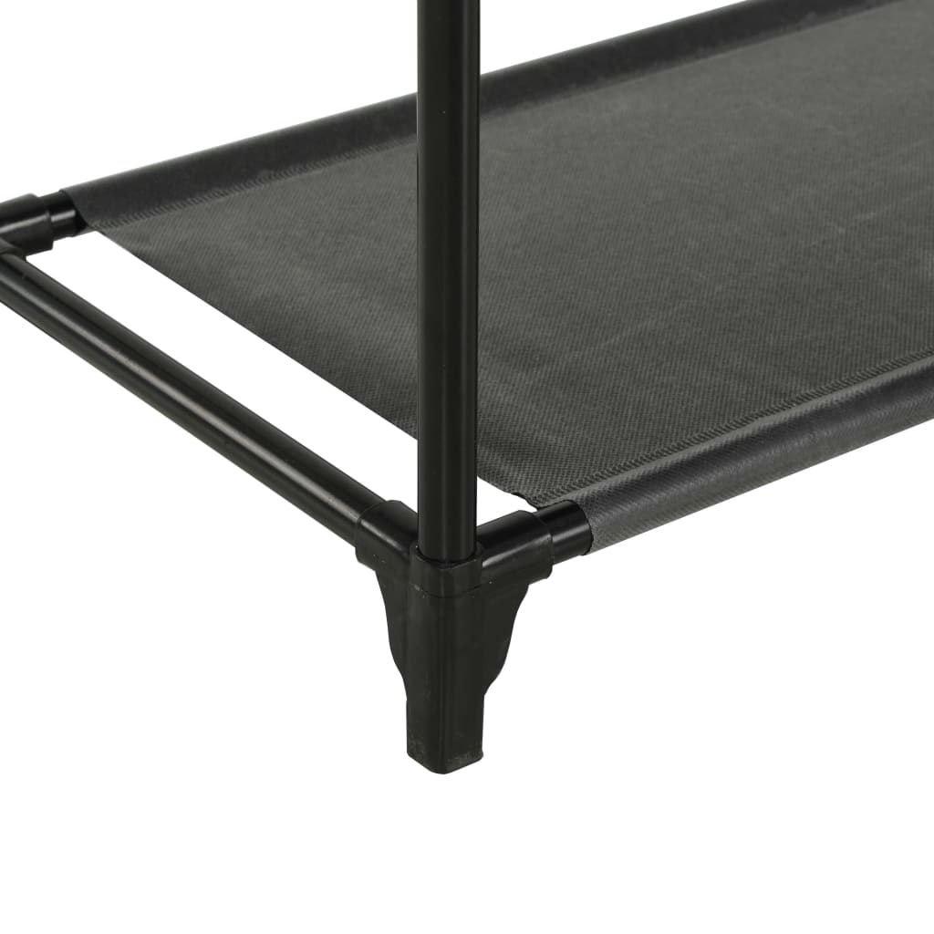 Kledingrek 55X28,5X175 Cm Staal En Ongeweven Stof Zwart