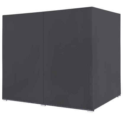 Ligbed Rein - 197 x 140 x 180 cm - met gordijnen - grijs