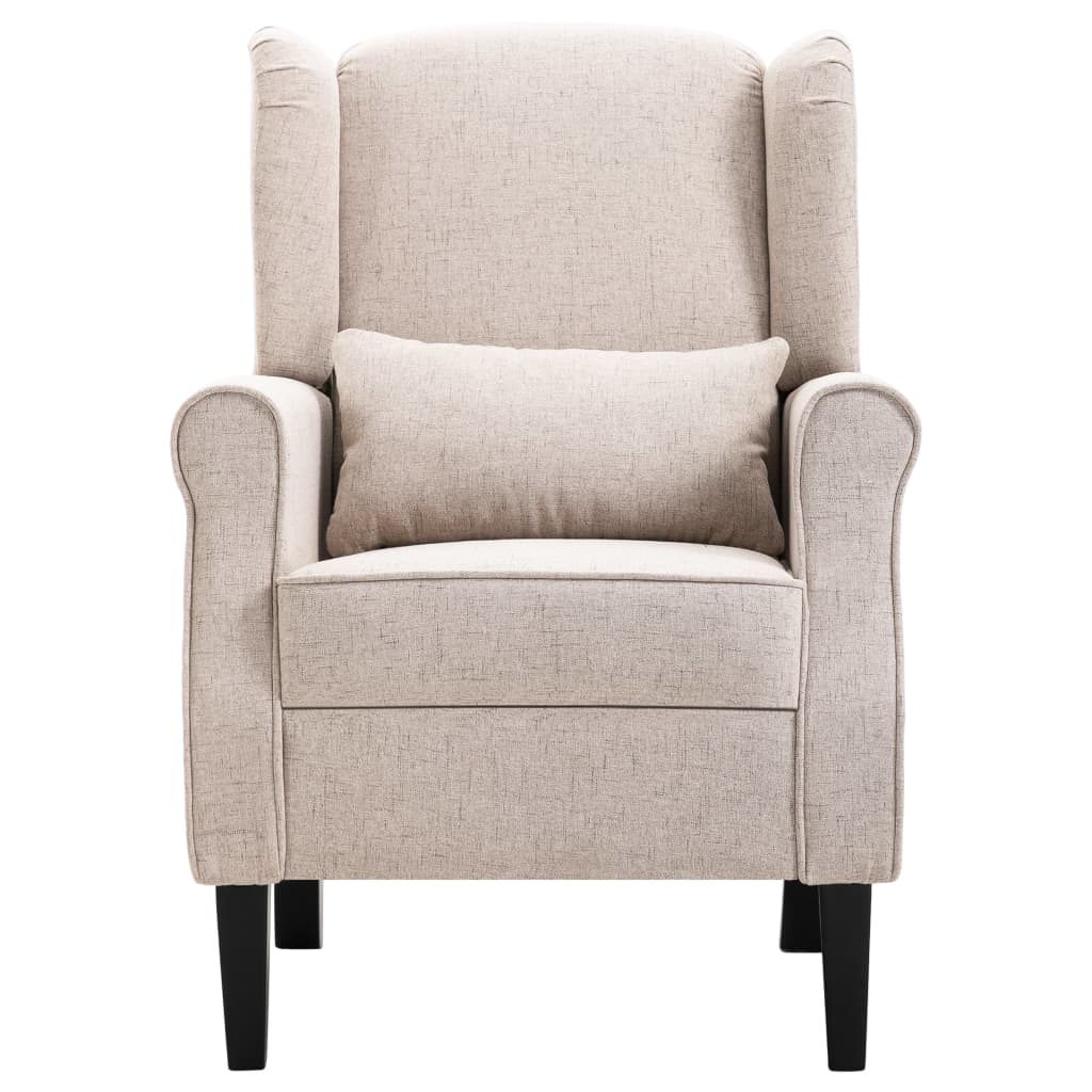 Fauteuil Roza - beige - met kussen