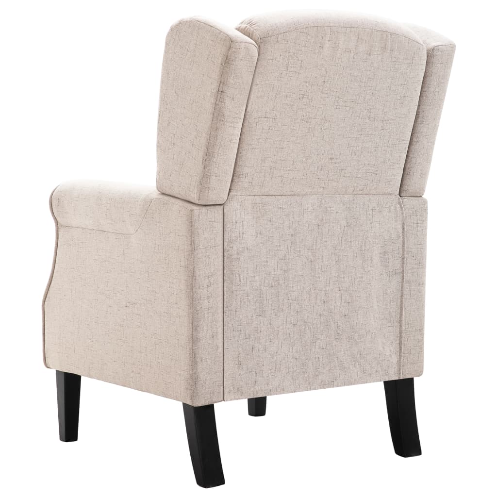 Fauteuil Roza - beige - met kussen