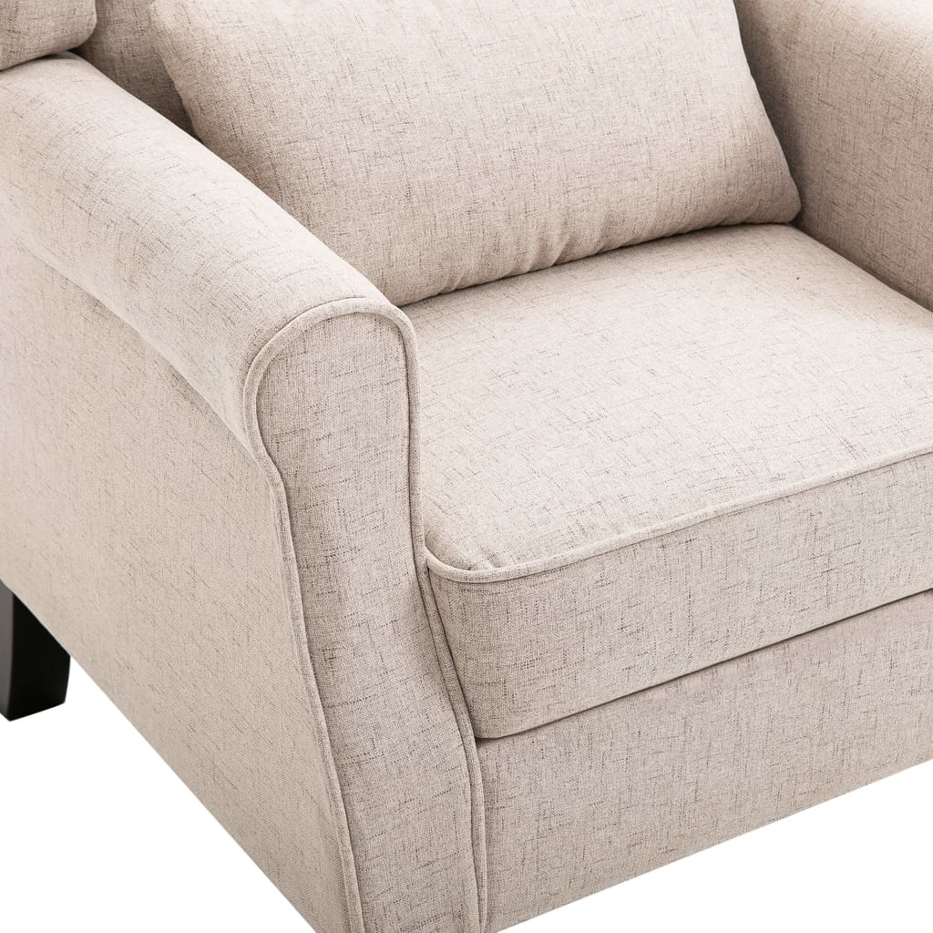 Fauteuil Roza - beige - met kussen