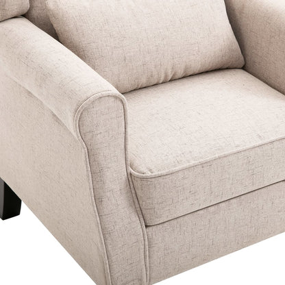 Fauteuil Roza - beige - met kussen