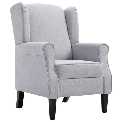 Fauteuil Roza - met kussen - lichtgrijs