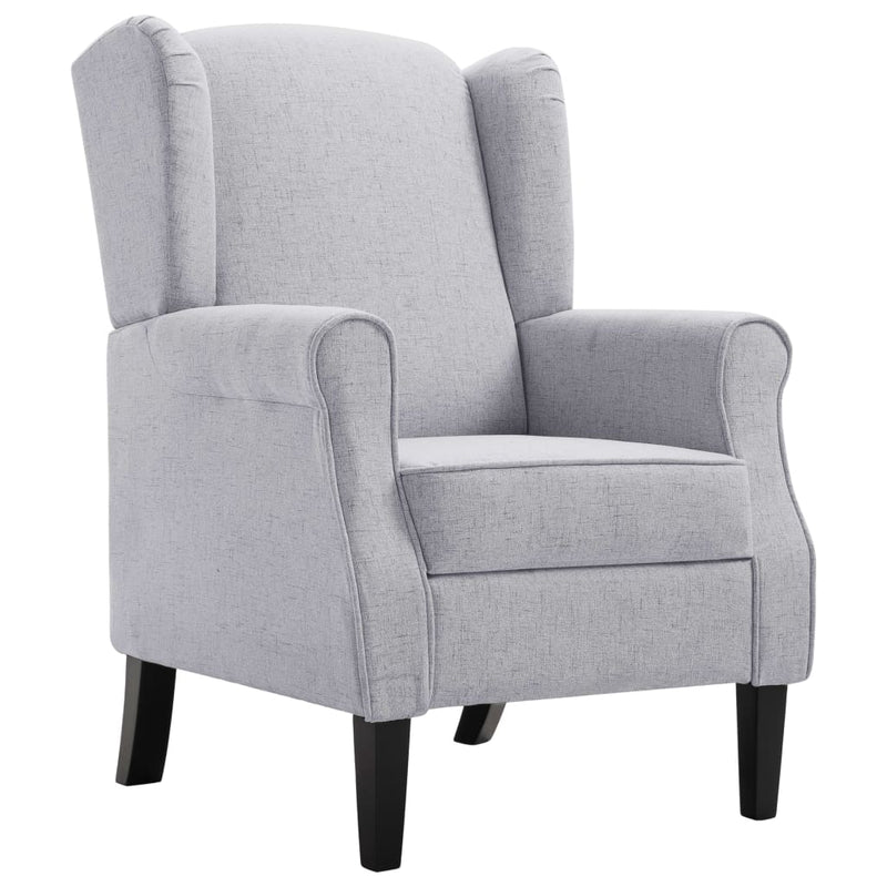 Fauteuil Roza - met kussen - lichtgrijs – extra afbeelding