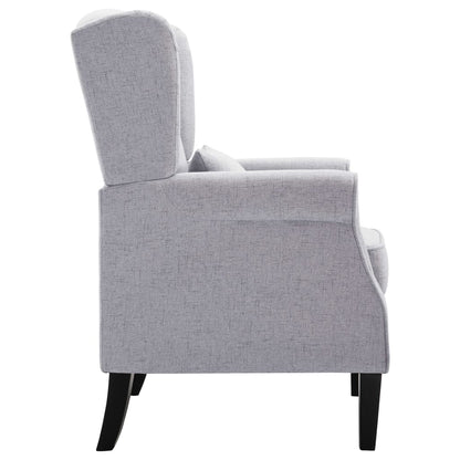 Fauteuil Roza - met kussen - lichtgrijs
