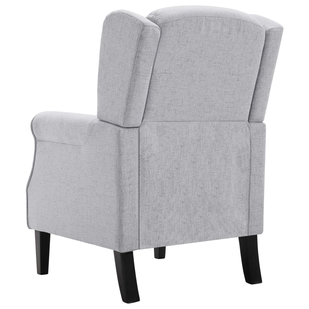 Fauteuil Roza - met kussen - lichtgrijs